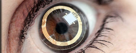 Bilgisayarı gözümüze sokacak kontakt lens