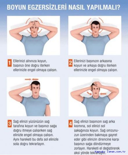 Boyun ağrısı egzersizleri